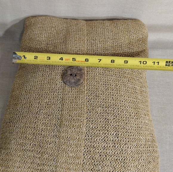 Burlap Pillows / Wooden Buttons (set of 2) - Picture 9 of 9